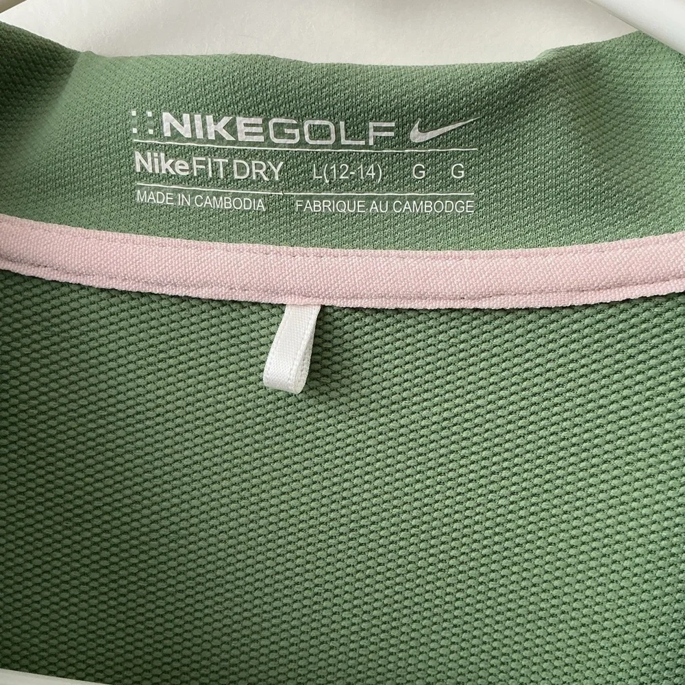 ⛳️ Nike Olive Green Polo Shirt - Large